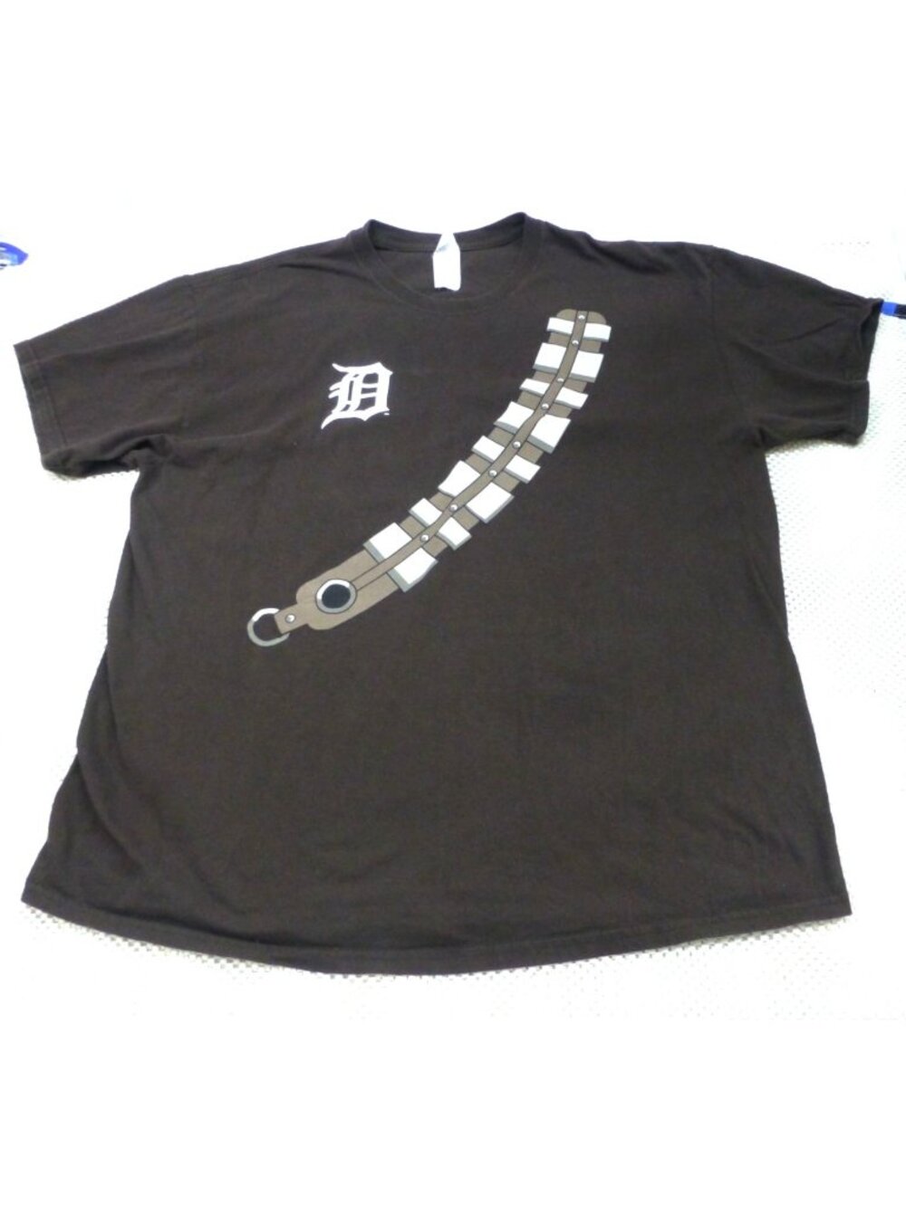 Detroit Tigers Star Wars Night Chewbacca‎ Brown T-Shirt XL Comerica Park 2015